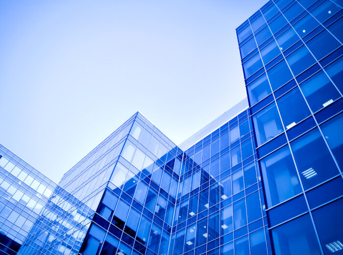 modern business center at night